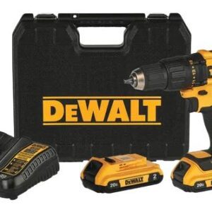 DEWALT Parafusadeira e Furaderia de 1/2 Pol. (13mm) Brushless Motor a Bateria 20V MAX Ion-Litio com 2 Baterias 2.0Ah e Carregador Bivolt e Maleta DCD7771D2