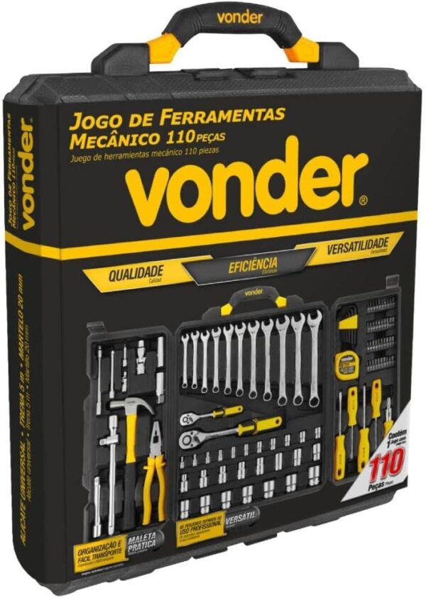 JOGO FERRAMENTA VONDER 110PCS 3599110105 - Imagem 2