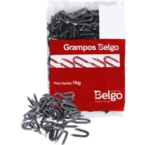 GRAMPO GALVANIZADO BELGO PARA CERCA 9X1