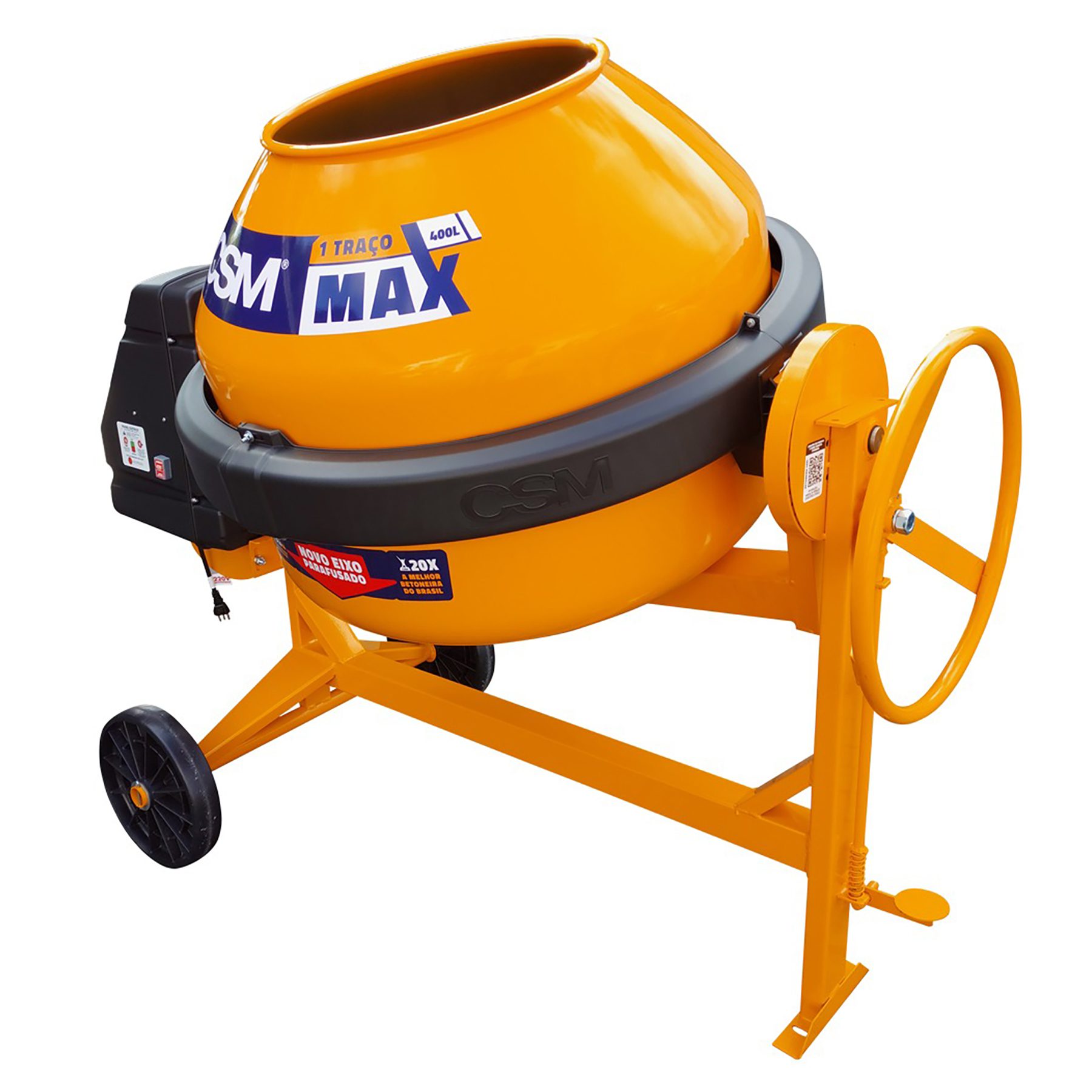BETONEIRA CSM MAX 1 TRACO 400L MONO 127 - Imagem 4
