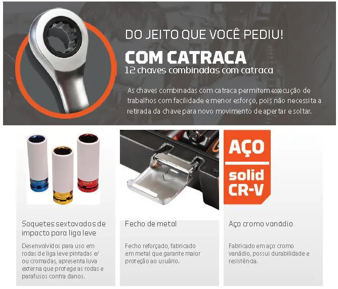 JOGO OFICINA MASTER 5000R GEDORE 178 PC - Imagem 3